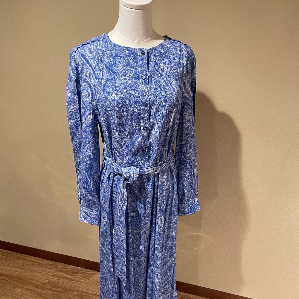 Blue Paisley Women's Dress